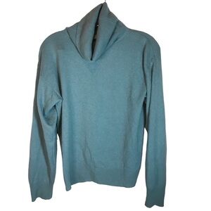 R.K. Shugart cashmere turtleneck sweater women M green Long sleeve office